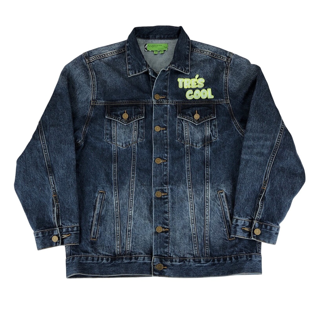 SR vs Sandrine Rose The Virgin Label Tres' Cool Denim Jean Blazer Jacket Small